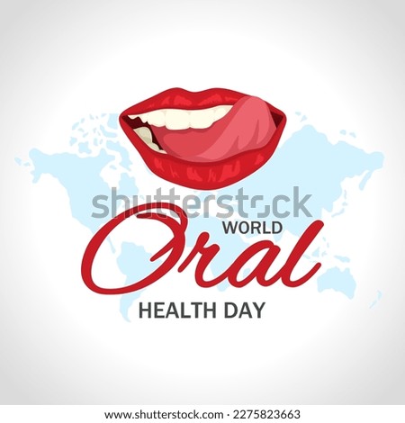 World Oral health day theme template. Vector illustration. Suitable for Poster, Banners, campaign and greeting card.