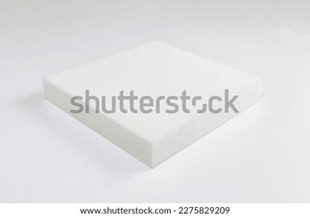 Mattress bed sponge section on the isolated white background. Royalty-Free Stock Photo #2275829209