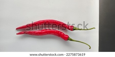 (Capsium Annuum L) big red chilies to make various chili sauce