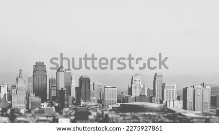 Building architectural background, building view form downward