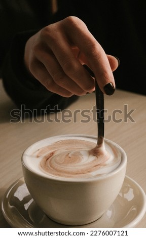 Hot Chocolate with Cup Art