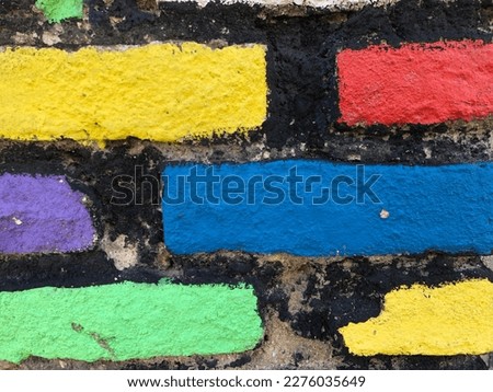 Wall colorful yellow artwork background