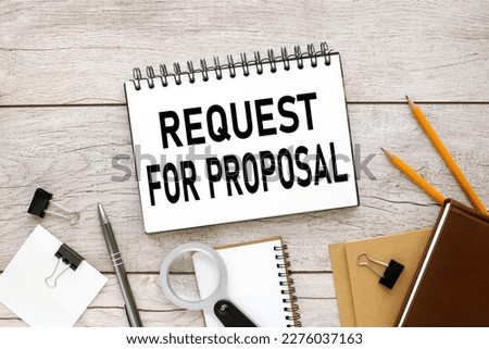 RFP - Request For Proposal acronym, business concept background Royalty-Free Stock Photo #2276037163