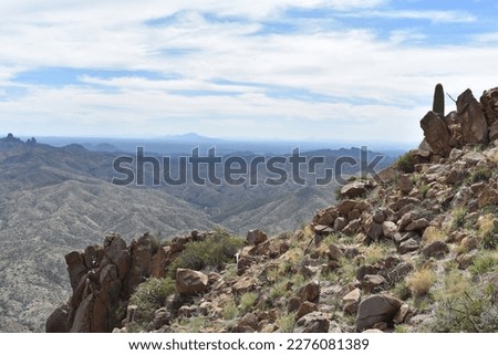 Rugged Landscape, Hiking at Picketpost Mountain in Arizona 