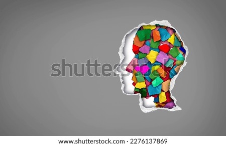 Autism Spectrum Disorder Autistic awareness day as a mental health concept and social developmental education. Royalty-Free Stock Photo #2276137869