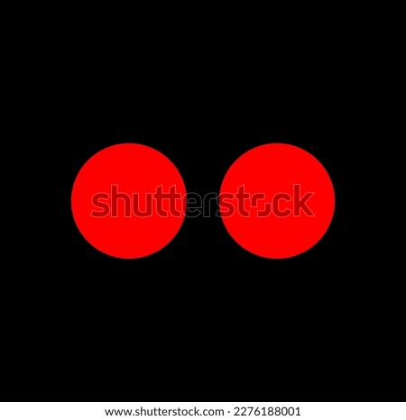 Two same-size red Dots vector icon. Red dots icon.
