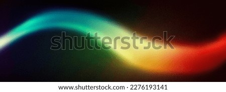 Modern blurred film grain background and texture with black background and rainbow stripe, trendy grainy gradient texture. Perfect for website designs, posters, flyers or banners.