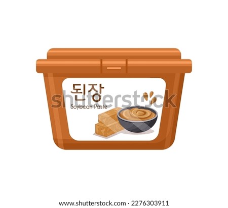 Doenjang, korean soybean paste. Translation: doenjang Royalty-Free Stock Photo #2276303911