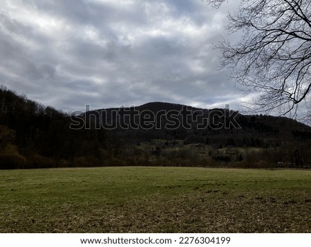 Picture of the mountains, the trees, and the nature in Bad Urach, Germany