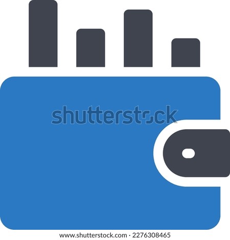 wallet Vector illustration on a transparent background. Premium quality symmbols. Glyphs vector icons for concept and graphic design.