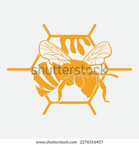 bee logo vector illustration design icon logo template