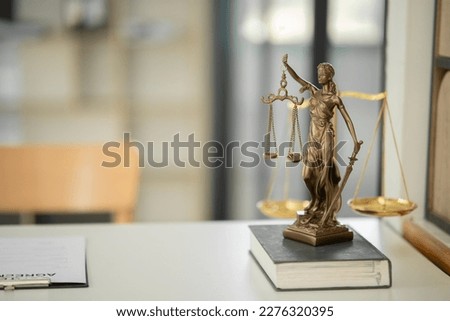 Female lawyer working at client's office discussing documents Royalty-Free Stock Photo #2276320395