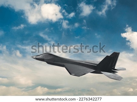 KAAN is Turkey's most important technology development project, carried out by Turkish Aerospace Industries by TAI. Military Fighter Aircraft Isolated.Turkey's original warplane, the National Combat Royalty-Free Stock Photo #2276342277