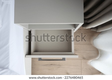 top view of a empty drawer  Royalty-Free Stock Photo #2276480465