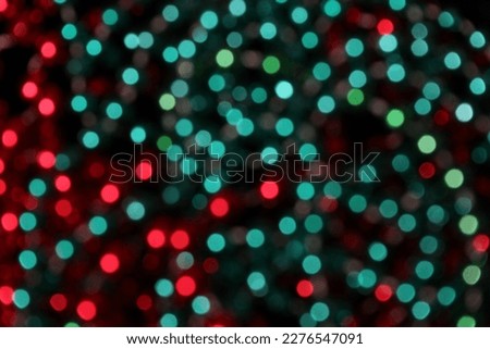Green and Red Abstract Blur Bokeh Background 