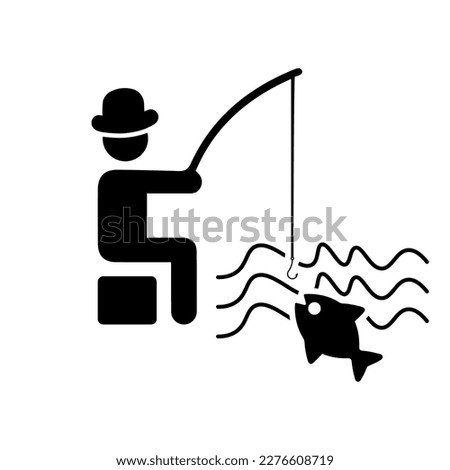 Carp, catch, fisher icon design template vector illustration for graphic and web design or commercial purposes.