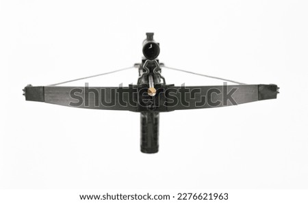 hand crossbow isolated on white background