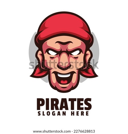 Pirates Mascot Logo Design Vector