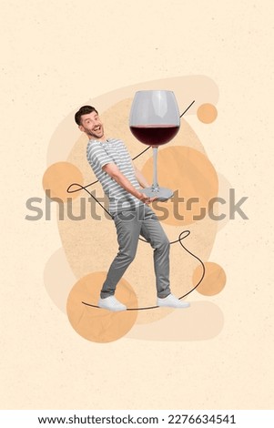 Picture 3d collage image artwork illustration of happy cheerful guy have fun festive event occasion isolated on drawing background