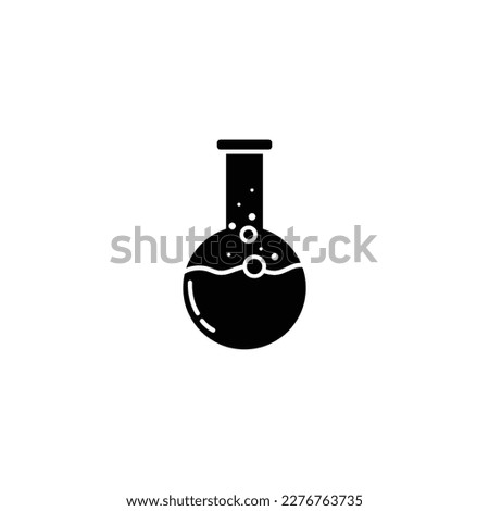 Round bottom flask vector fill icon. filled flat sign for mobile concept and web design. Round bottom flask glyph icon. Symbol, logo illustration. Vector graphics Royalty-Free Stock Photo #2276763735