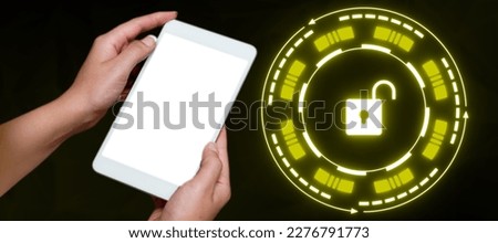 Two Hands Holding A Mobile Phone And Displaying Graphic With Digital On Them In A Futuristic Design. A Person Receiving Important Information And Messages.