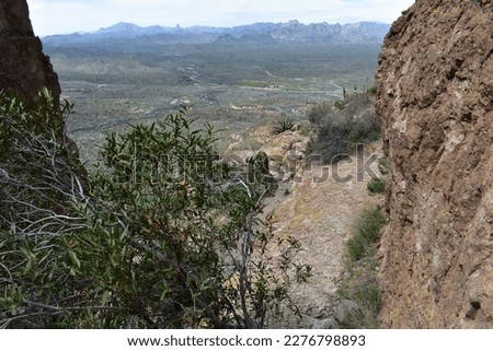 Hiking to the Top of Picketpost Mountain in Arizona  Royalty-Free Stock Photo #2276798893