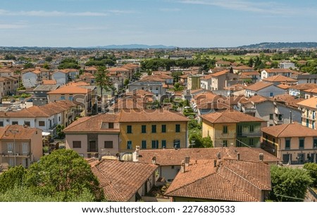 Fucecchio  cityscape. The town is an Italian town in Tuscany region, Firenze province, central Italy  Royalty-Free Stock Photo #2276830533
