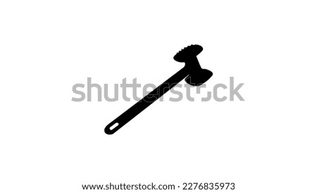 meat hammer kitchen tool, high quality vector