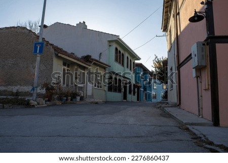Historical ottoman quarter, wooden, historical ottoman quarter.  Local Name is "Turkey, Eskişehir, Odunpazarı Houses"