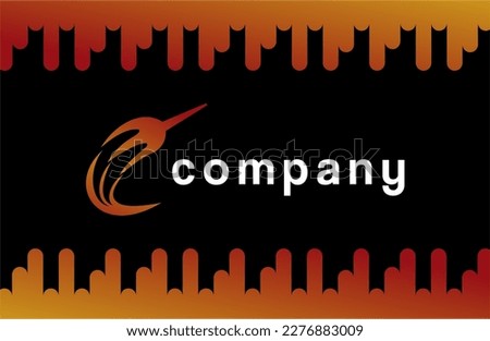 chili logo. with a combination of red and orange. nice logo vector for chili product logo