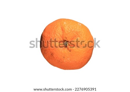 Mandarin orange, Tangerine or isolated on white background stock photo.