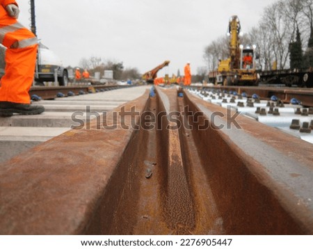 UK Railway Track Engineering Works Royalty-Free Stock Photo #2276905447