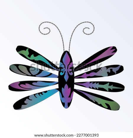 Insect design with beautiful motif