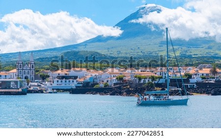 Madalena port on Pico island of the Azores, Portugal. Royalty-Free Stock Photo #2277042851