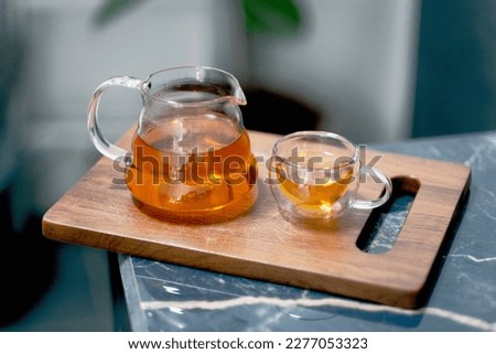 A cup of tea accompanies my morning, opening my eyes about the love for my photo hobby Royalty-Free Stock Photo #2277053323