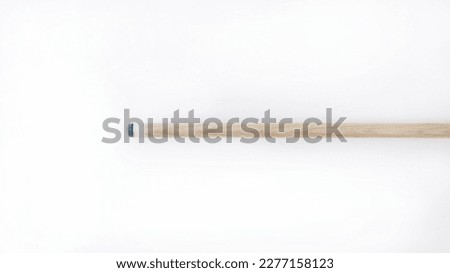 Billiard cues on a white background. Parts of a billiard cue close-up. Live photos of a billiard cue. Royalty-Free Stock Photo #2277158123
