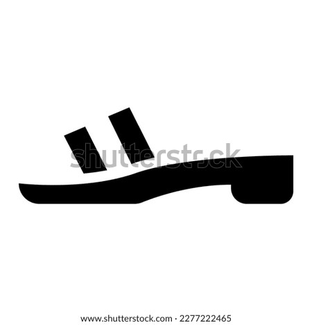 Woman sandal icon vector illustration graphic design Royalty-Free Stock Photo #2277222465