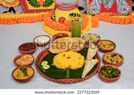 Bengali New Year traditional food is a celebration of flavor and culture, where every dish tells a unique story. Royalty-Free Stock Photo #2277223269