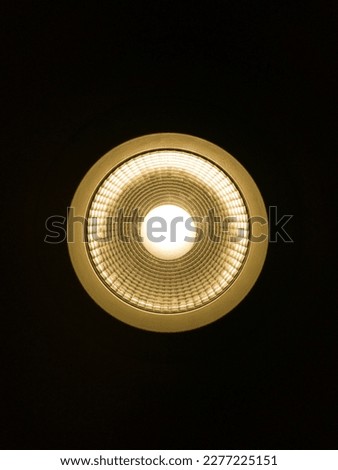 Gold ring light with Black background OLED