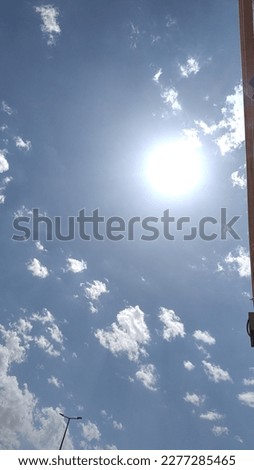 Blue Sky with Sun Pictures, Images and Photos , good morning 