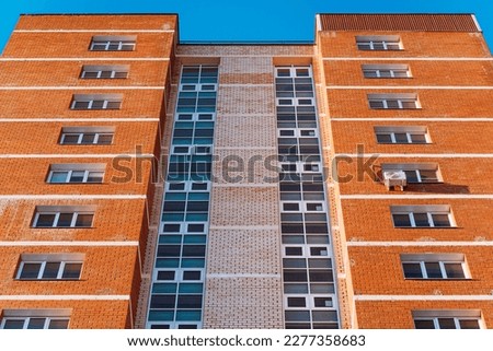 Modern apartment buildings on a sunny day with blue sky. High quality photo