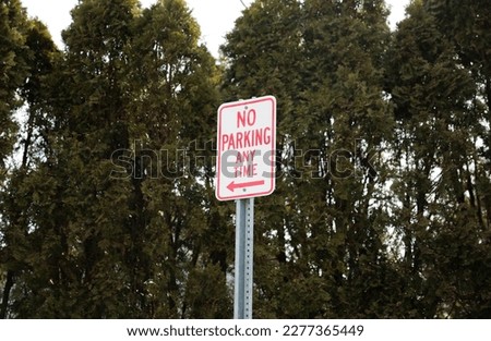 Sign with no parking sign showing restriction and violation symbolizing prohibition and warning sign for safety on the street road traffic design with vehicle regulation on transportation regulation
