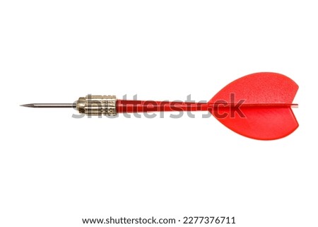 Red dart Isolated on white background Royalty-Free Stock Photo #2277376711