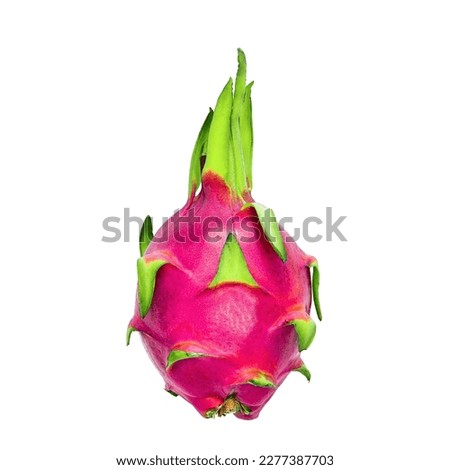 Dragon fruit pitaya pitahaya isolated on white. Package design element