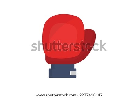 Boxing icon illustration. icon related to sport. Flat icon style. Simple vector design editable