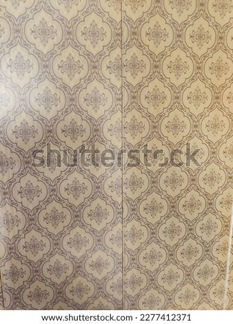 brown PVC decorative panel for wall. Wood pilling. PVC or wood sheet. Wall paneling or wood panel.