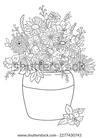 This intricate flower illustration is perfect for coloring enthusiasts of all ages. It features a variety of petals and leaves, ready to be brought to life with your favorite coloring tools.