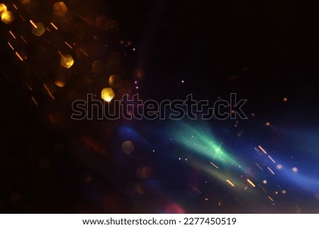 background of abstract glitter lights. gold, blue and black. de focused Royalty-Free Stock Photo #2277450519