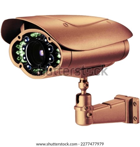 security camera images - stock photo
