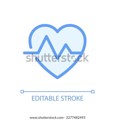 Cardiology pixel perfect glassmorphism ui icon. Electrocardiogram. Color filled line element with transparency. Vector pictogram in glass morphism style. Editable stroke. Arial font used Royalty-Free Stock Photo #2277482493
